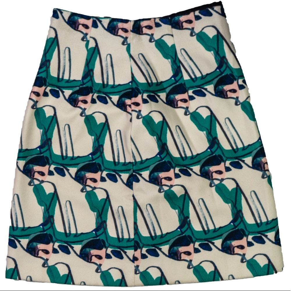 L'Autre Chose Flannel Knee-Length Skirt w/ Tags